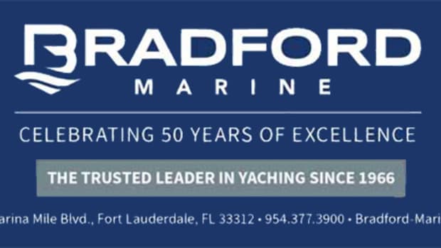 Bradford Marine logo and address