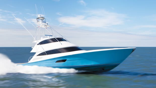 Viking’s latest and largest launch to date, the behemoth 92 Convertible, is a favorite at shows.