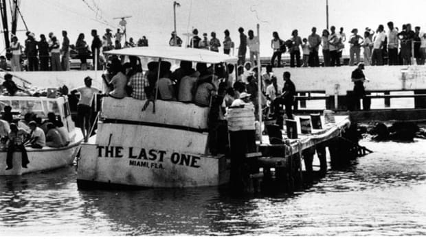 In the rush to escape Cuba, overcrowded boats were common. The idea was to get to international waters, and the U.S. Coast Guard.