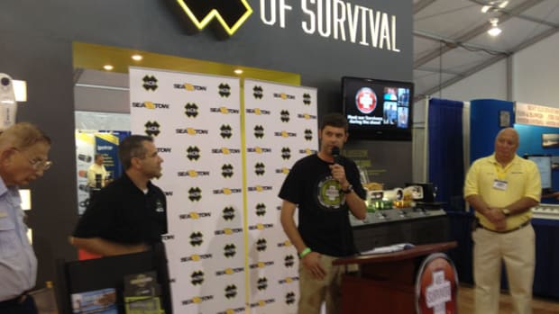 Kevin Keith tells his story of survival at the 2013 Ft. Lauderdale International Boat Show.