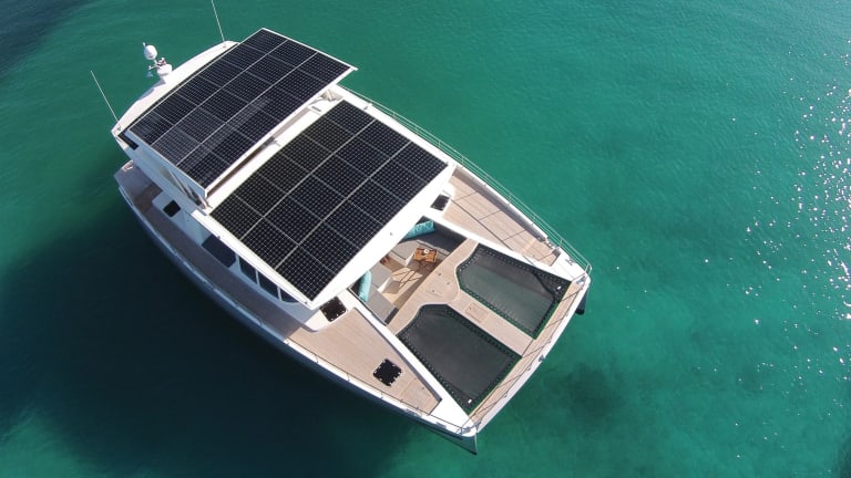 Solar-Powered Yachts with a Virtually Unlimited Range