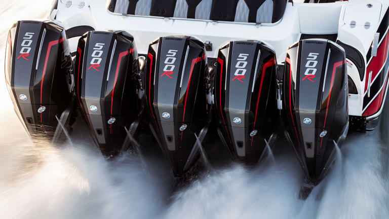 Mercury Racing Unveils 500-hp Outboard - Power & Motoryacht