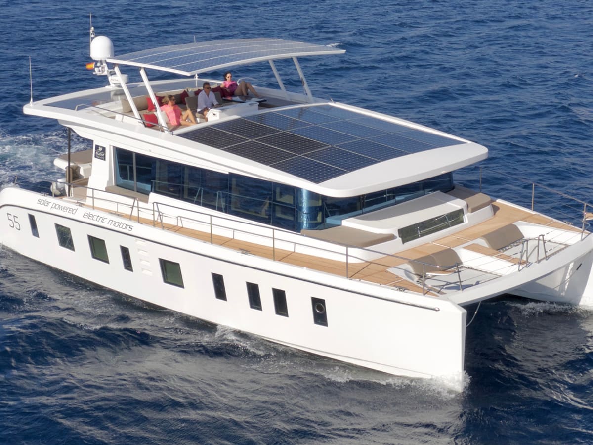 Sea Trial And Review Of The Silent 55 Solar Electric Power Catamaran Power Motoryacht