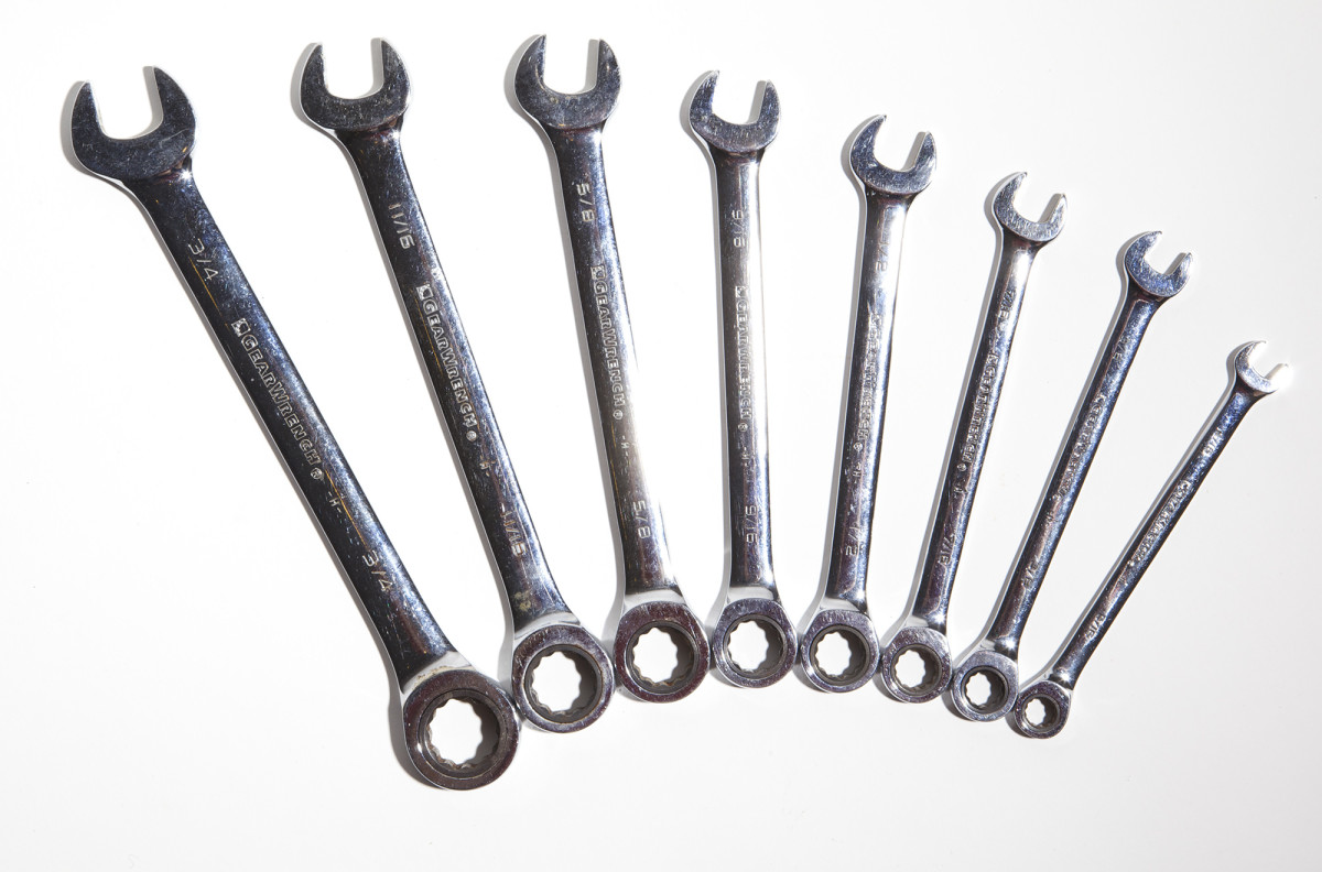 Ratchet/Open-Ended Combination Wrench Set