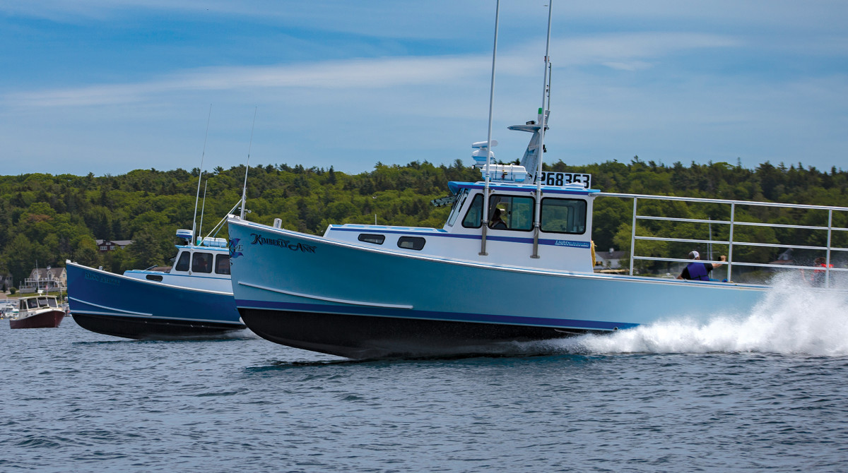 Boothbay Harbor plays host to the start of lobster boat racing season.