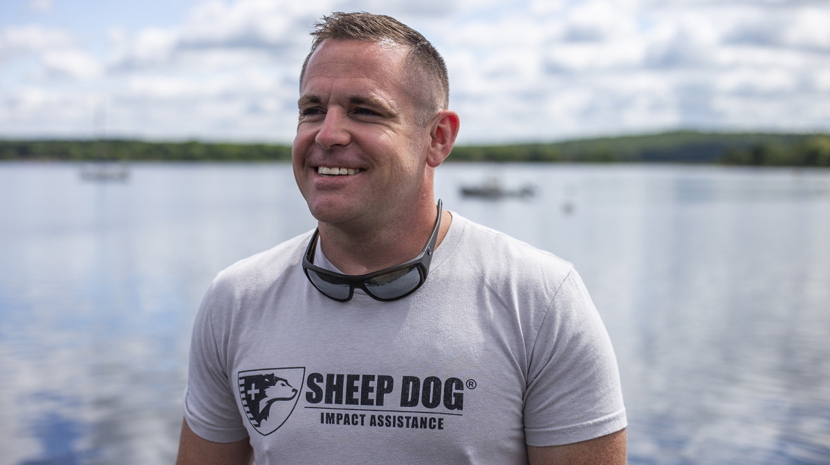 The Sheep Dogs take a well-deserved break from organizing outdoor adventures for veterans.