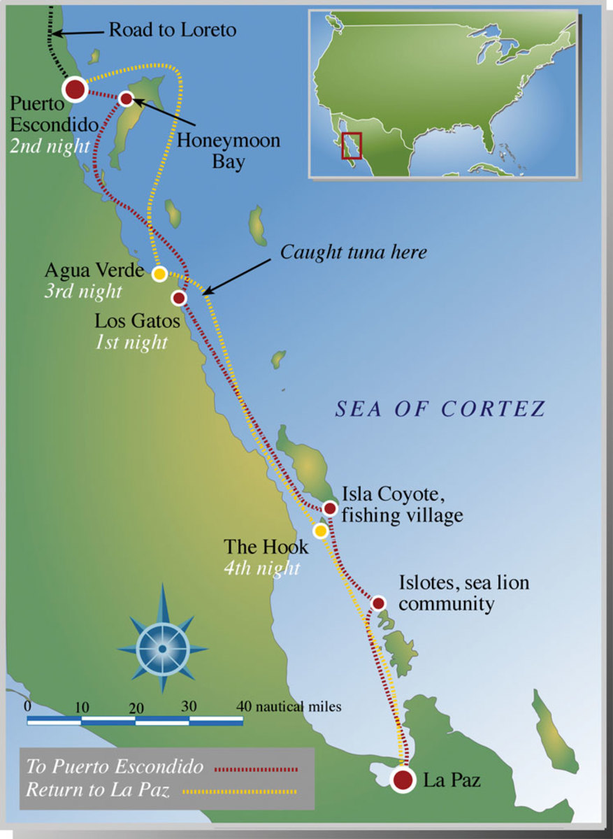 Map of Baja Cruise