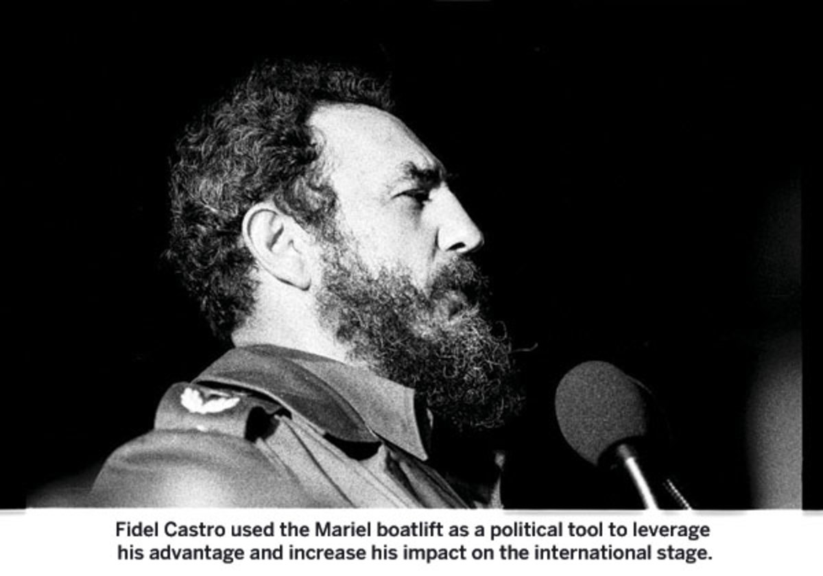Fidel Castro used the Mariel boatlift as a political tool to leverage his advantage and increase his impact on the international stage.