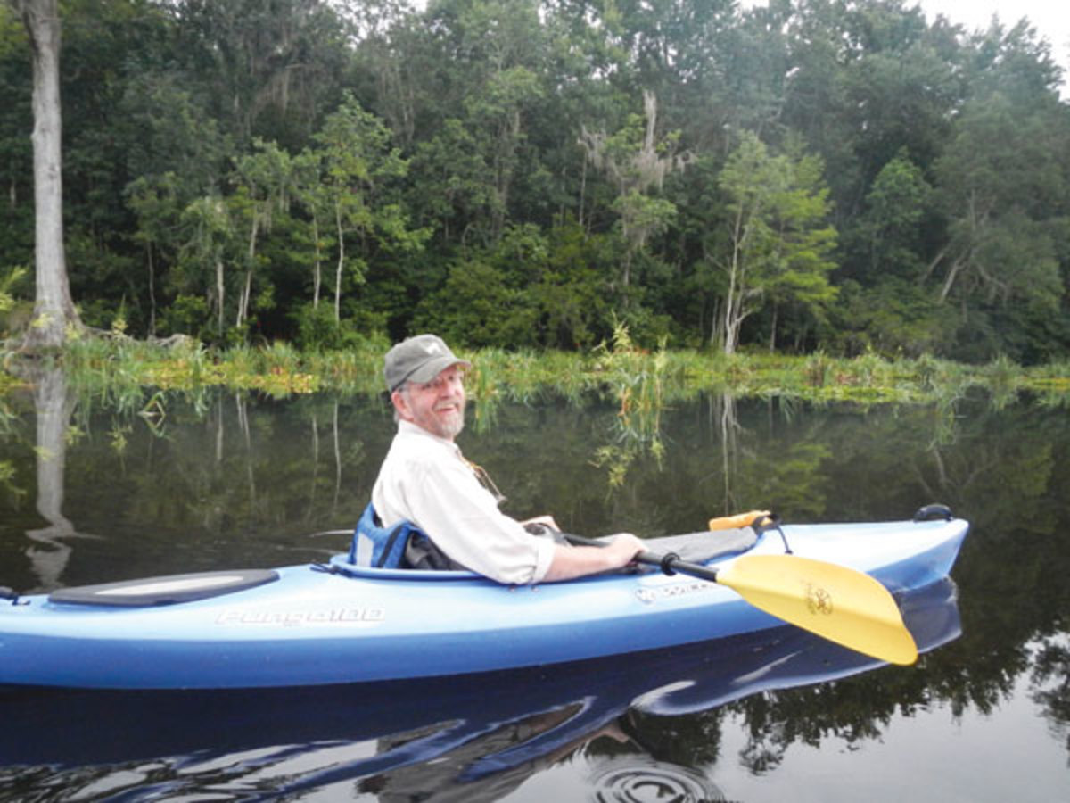 Capt. Bill Pike kayaking