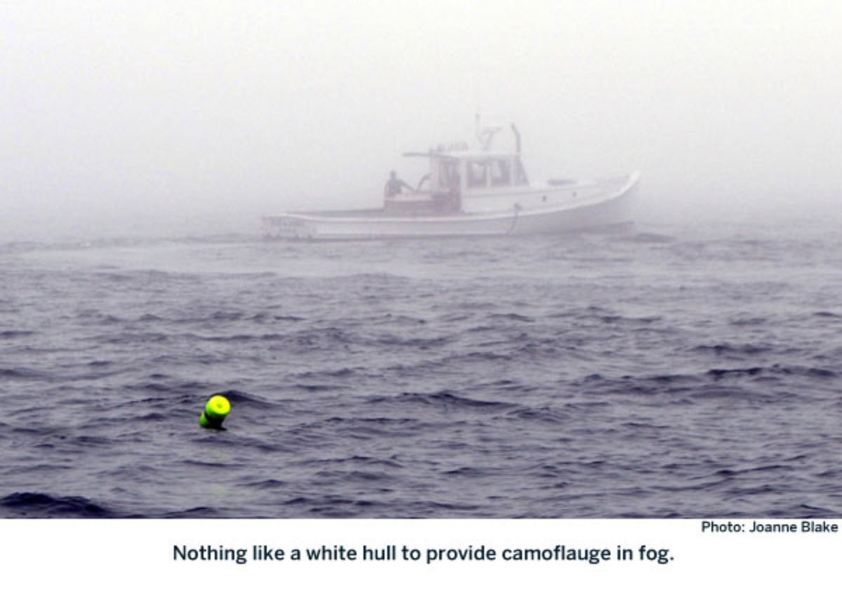 Boat in fog