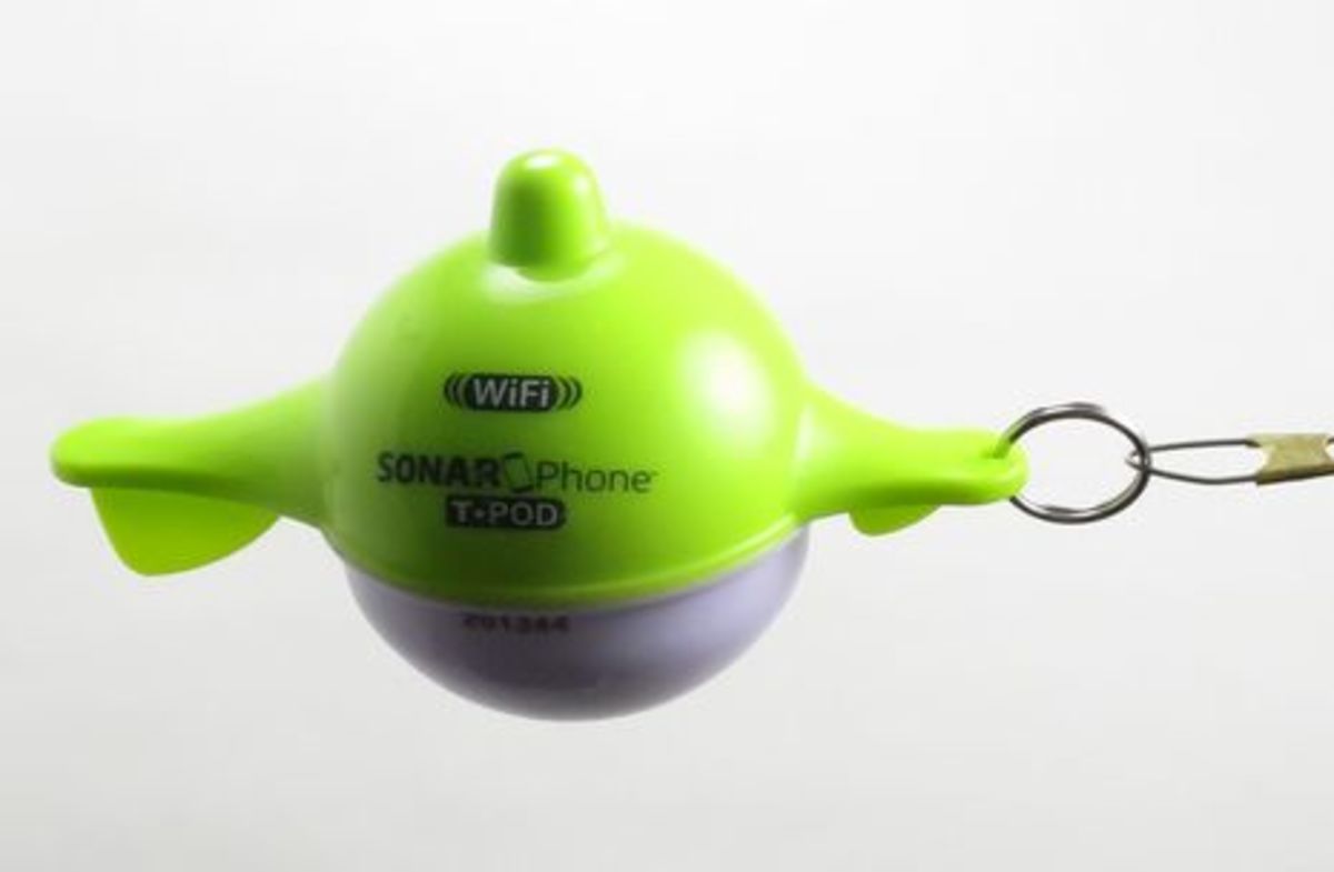 Vexilar SonarPhone T-Pod, WiFi fishfinder in a bobber! - Power