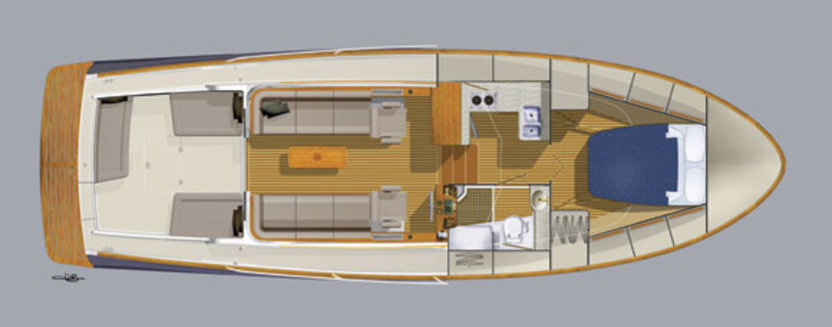 Bruckmann Yachts Abaco 40 layout diagram