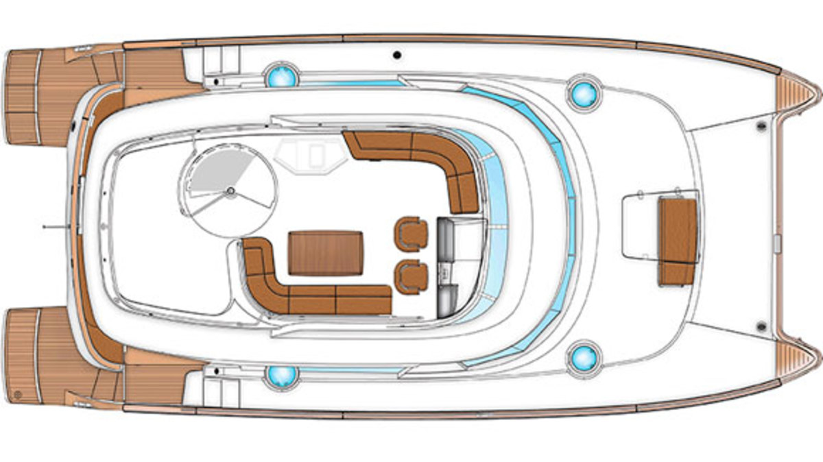 Cumberland 47 LC - flydeck layout