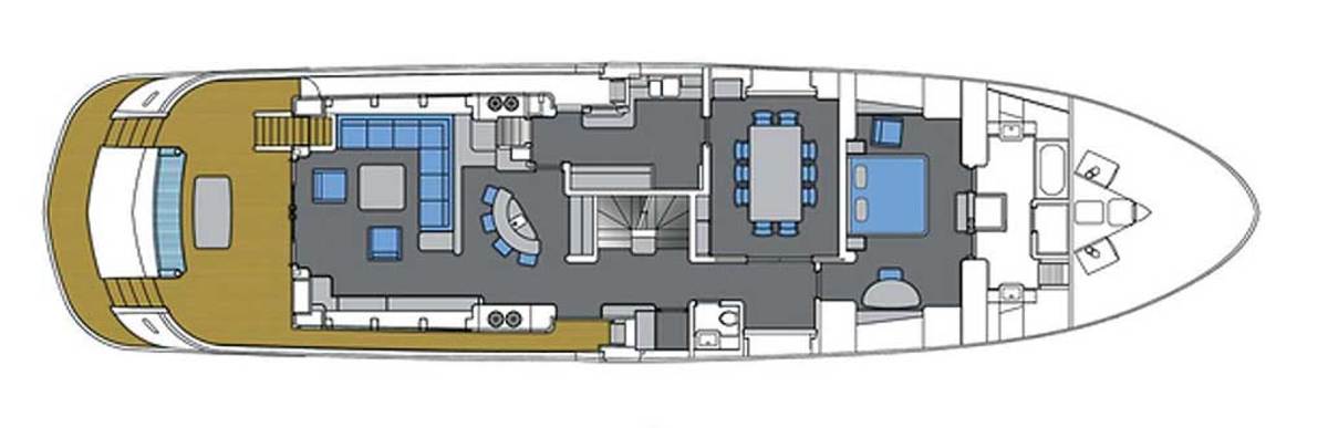 Horizon CC 105 Explorer - Main Deck layout diagram - click to enlarge
