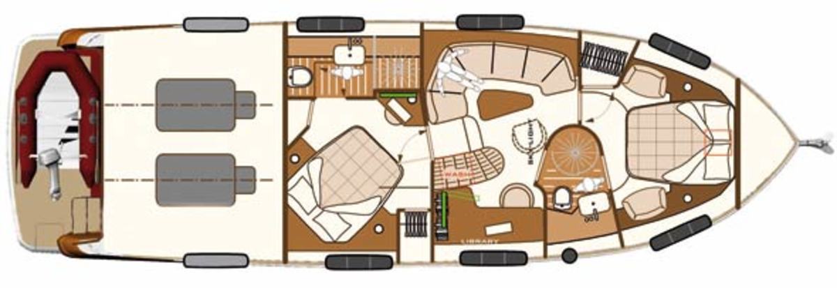 Magellano 50 Lower Deck Layout Diagram