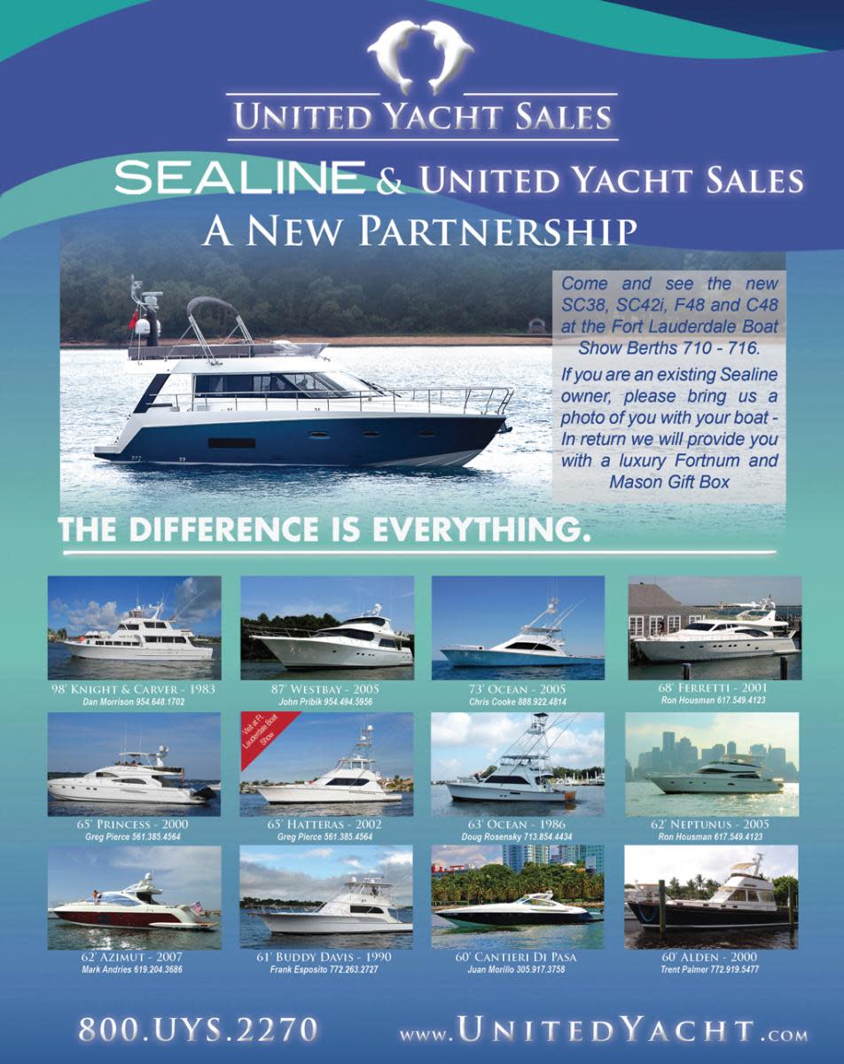 United Yacht Sales elect brokerage ads