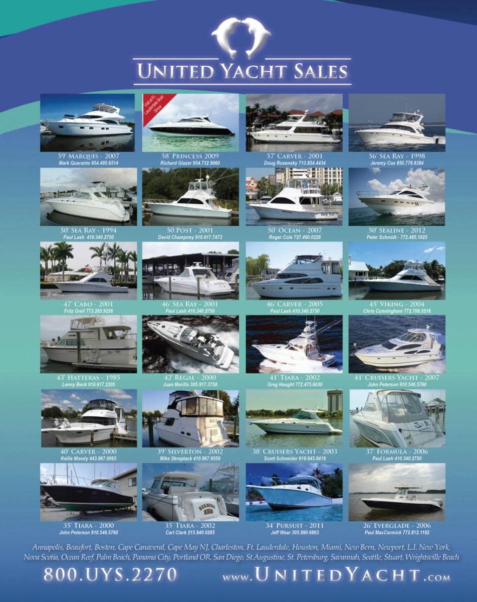 United Yacht Sales elect brokerage ads