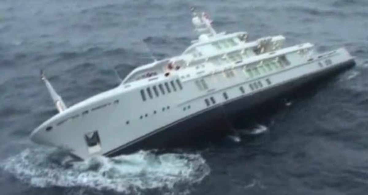 motor yacht yogi sinking