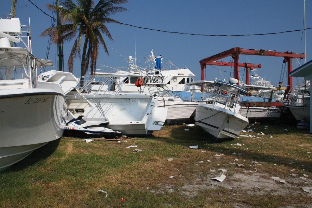 Driftwood Marina and Storage in Marathon, just a few miles east of Big Pine Key, was hit very hard. Tornadic cells were in part responsible.