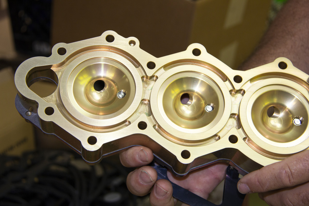 All of the components used are machined in-house.