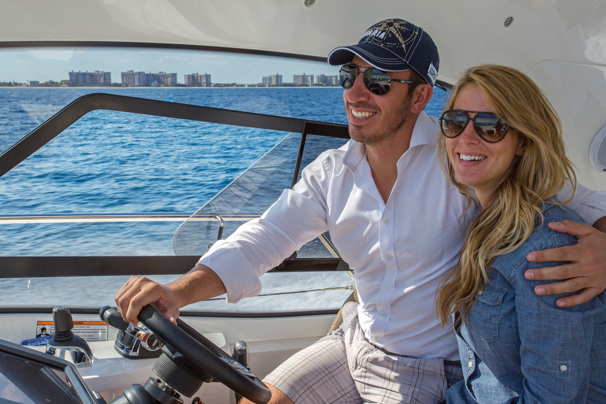 Recently engaged, Tom DeBacco, 37, and Kate Payne, 30, plan to make the most of their time on the water.