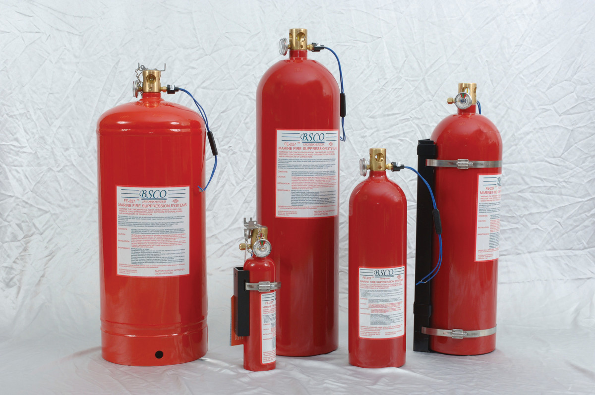 A variety of  ER-based  units use Dupont FE-227, a “clean agent.”