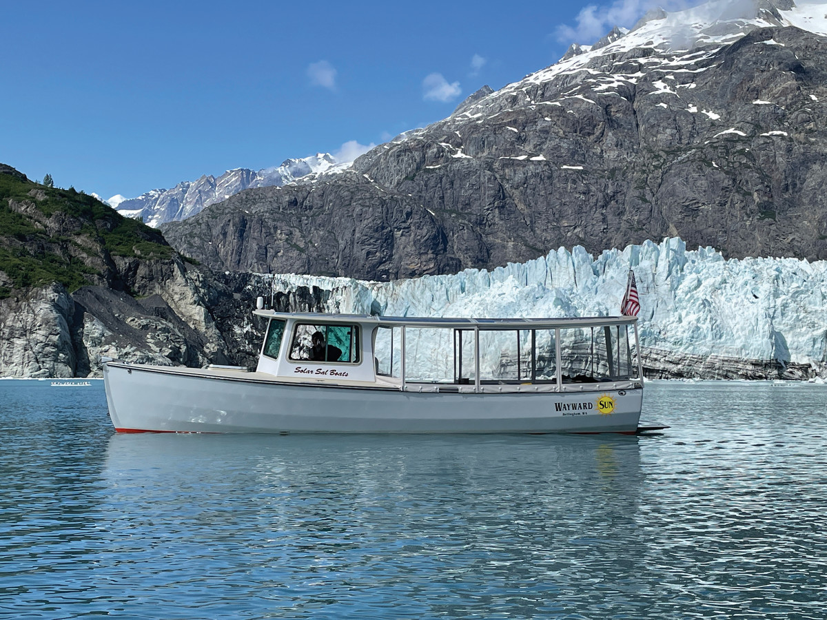 In Juneau, the Bortons took an extra-curricular cruise to Glacier Bay as they closed the gap on their 1,200-mile voyage.