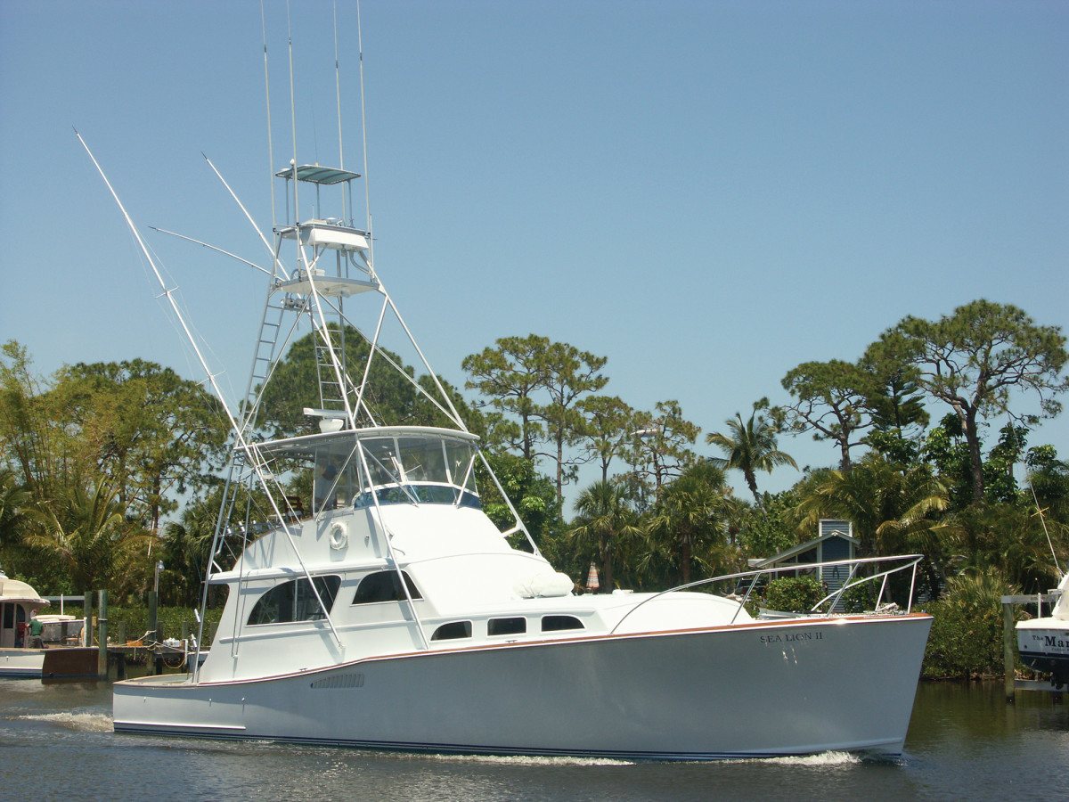 This iteration of the Sea Lion II was the star of the dock at Walkers Cay.
