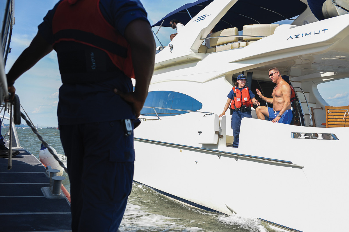 Most U.S. boaters have nothing to fear from a routine safety check–such as this one–as long as the captain remains clear-eyed underway.