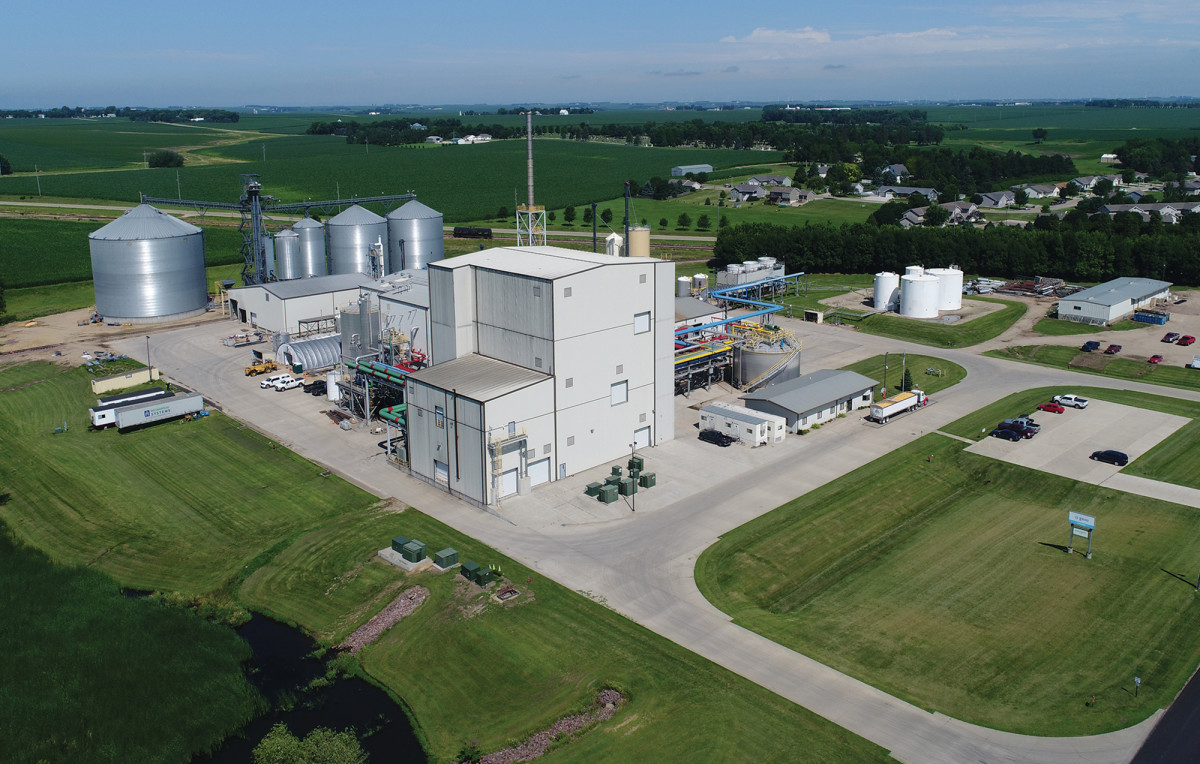 Gevo’s plant in Luverne, Minnesota, is situated among cornfields, which makes sense, since it was originally designed as an ethanol plant. It’s been modified to produce isobutanol.