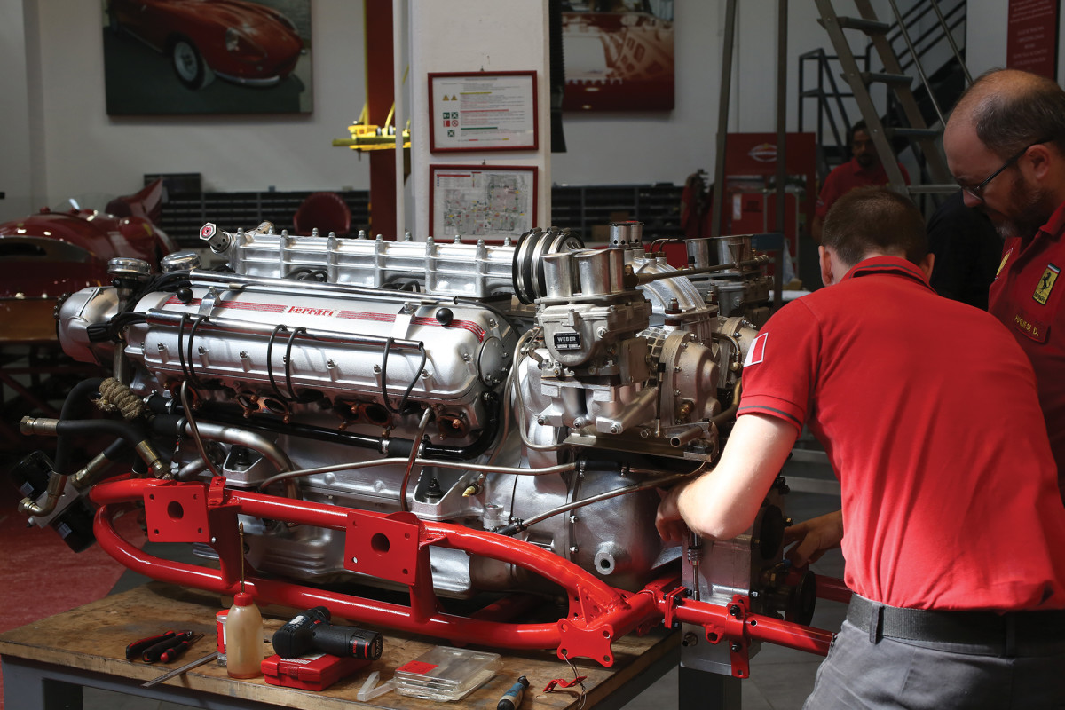 The original Ferrari F1 engine that powered the Arno XI to 150+ mph in 1953 is still in the boat today, a testament to its engineering.