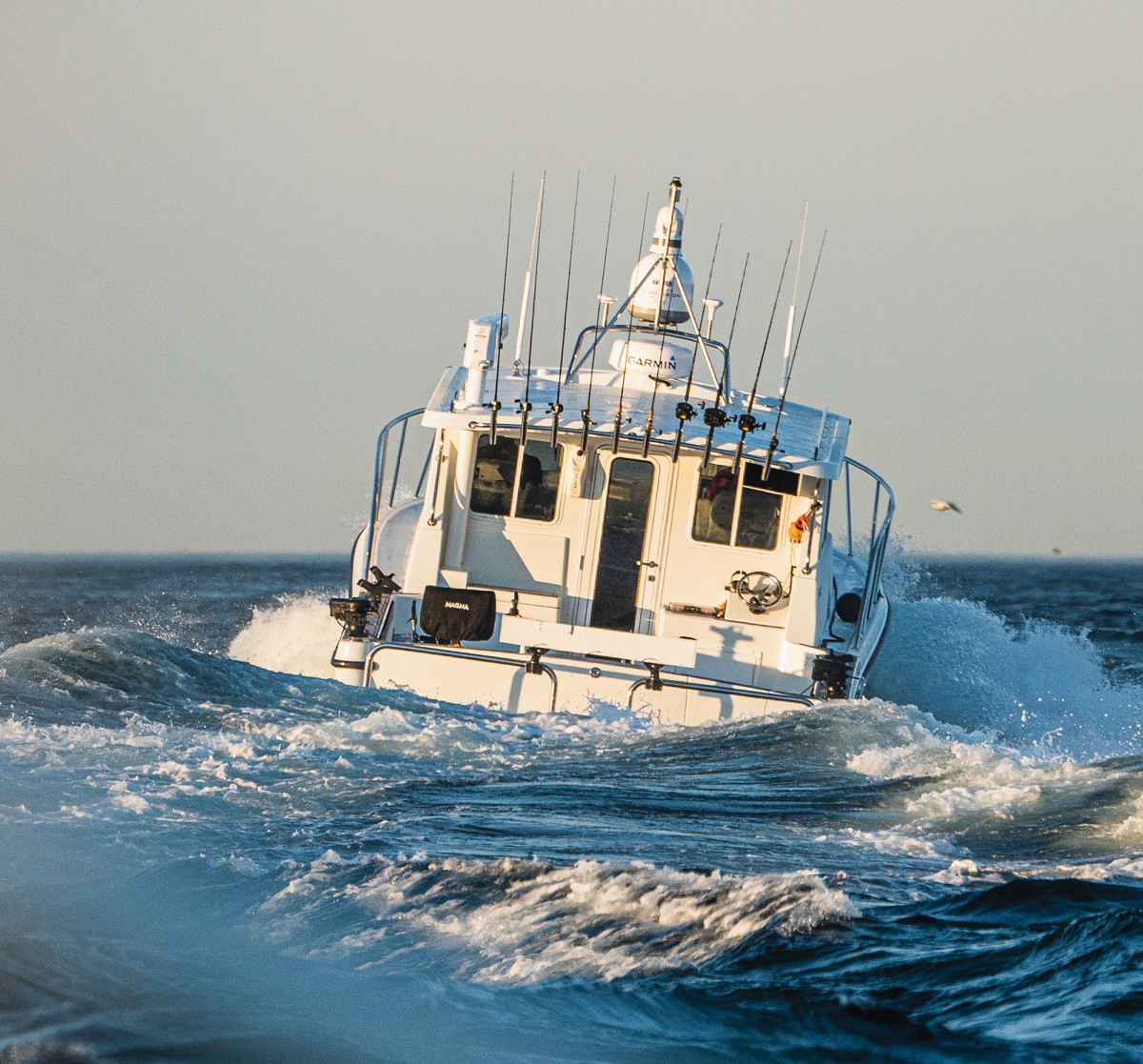 Pitch and roll are put to ease in the 41 thanks to the built-in Seakeeper.